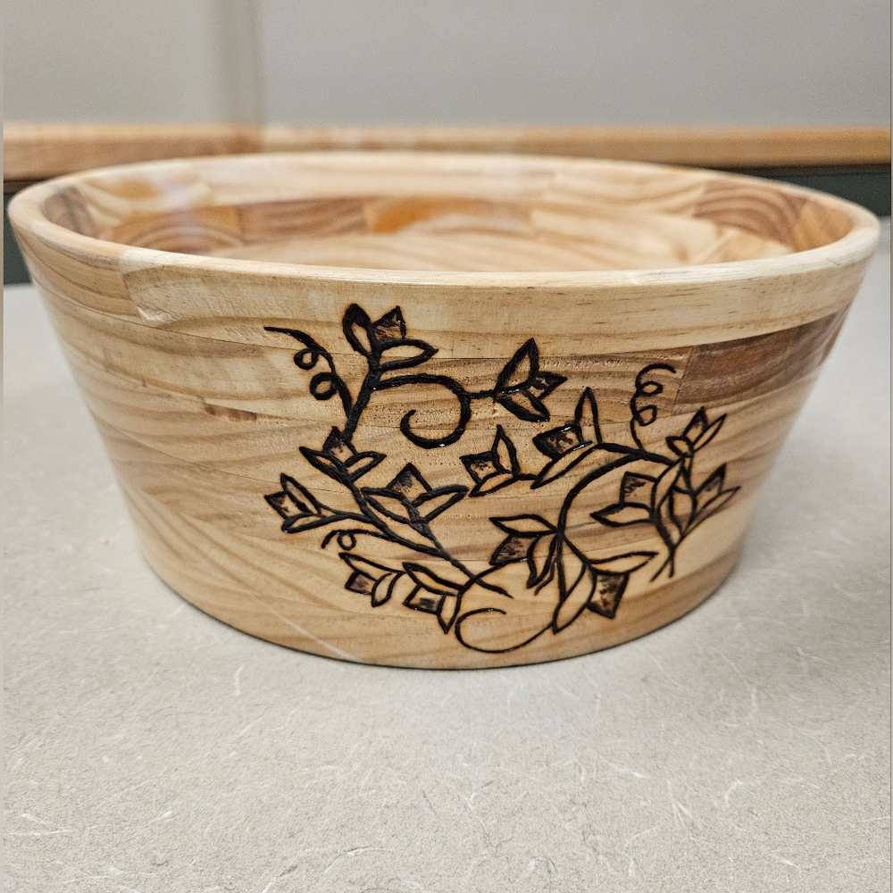 Hand made wooden bowl